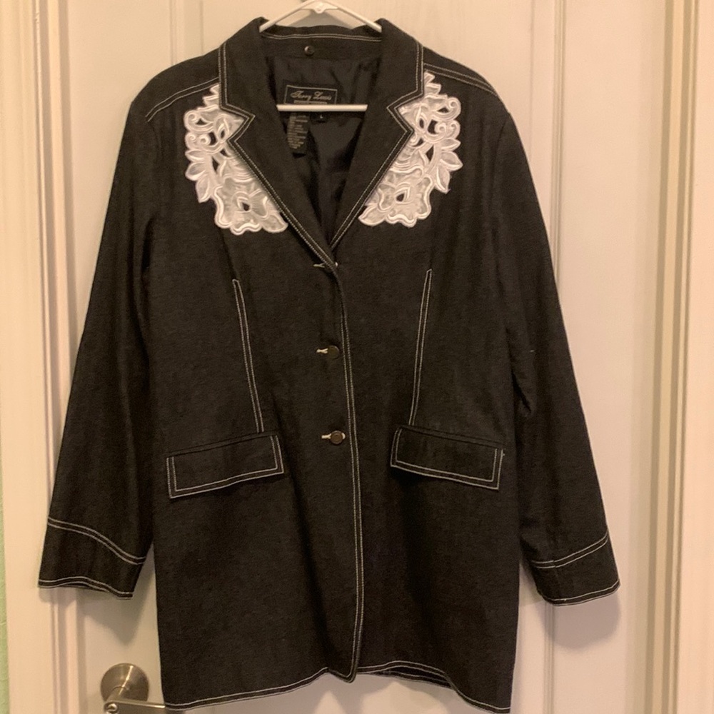 Sophisticated denim blazer